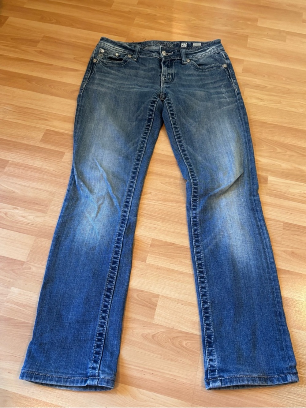 Miss Me Distressed Easy Straight Jeans